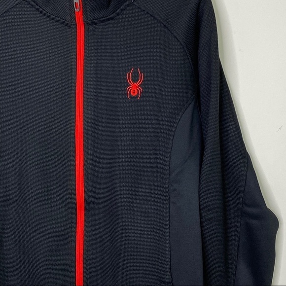 SPYDER Men’s black zip front jacket - Picture 10 of 14